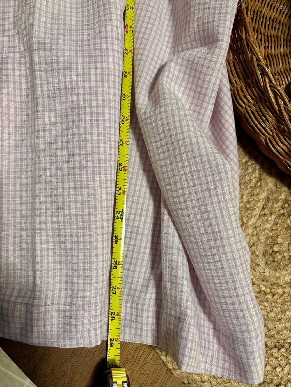 Old Navy Lilac Gingham Spaghetti Strap Mini Dress NWT - Picture 6 of 6